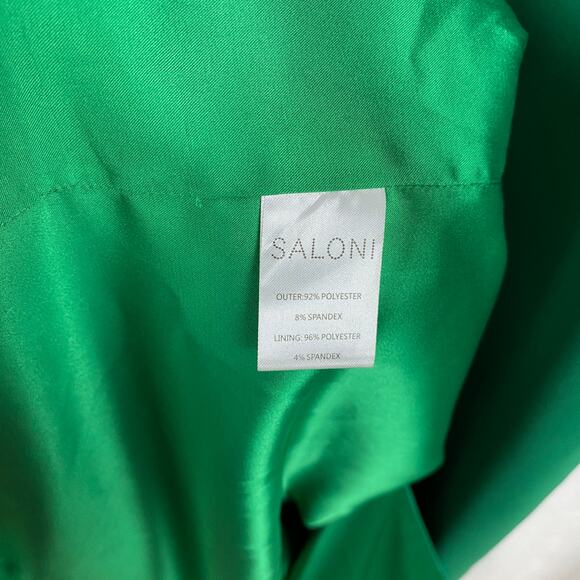 Saloni Tuckernuck Emerald Green Rachel C Sheath Maxi Dress Sz.US8 - Picture 13 of 16